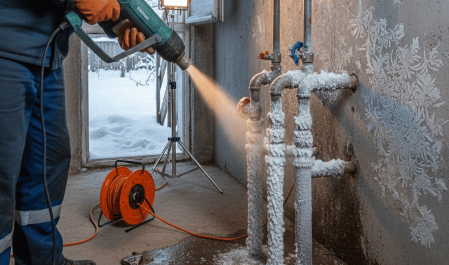 Разморозка труб водопровода водоснабжения в Минске и Минской области
