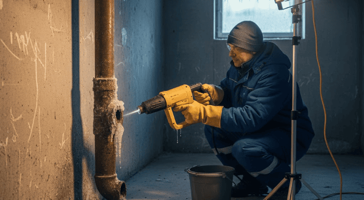 Устранение ледяных пробок в Минске