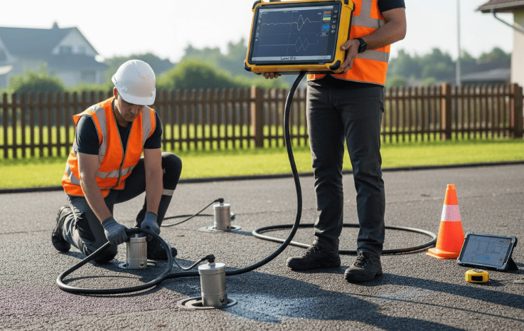 Корреляционный поиск протечки воды под землей в Витебске и Витебской области области