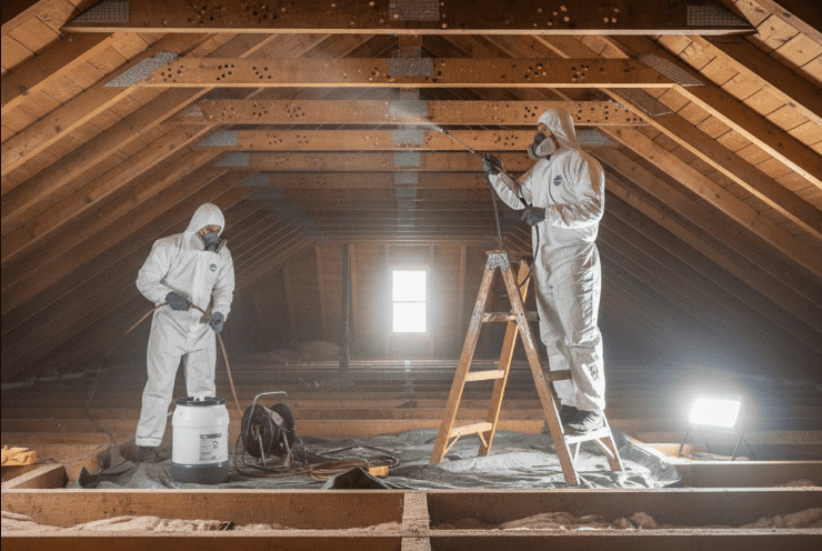 Обработка стропильной системы от короеда, древоточца в Минске и минской области