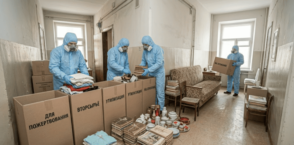 Освобождение квартиры от хлама, вещей и мебели в Минске