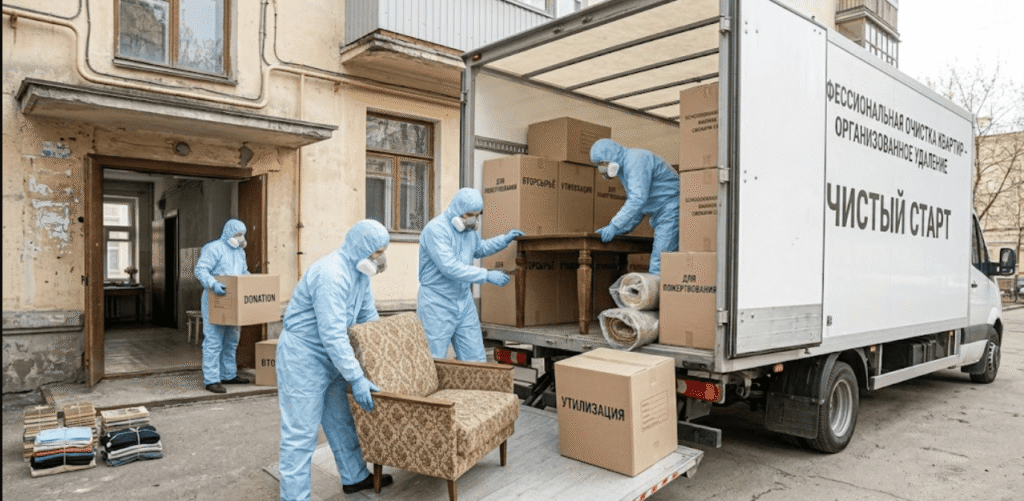 Освобождение квартиры от хлама, вещей и мебели в Минске