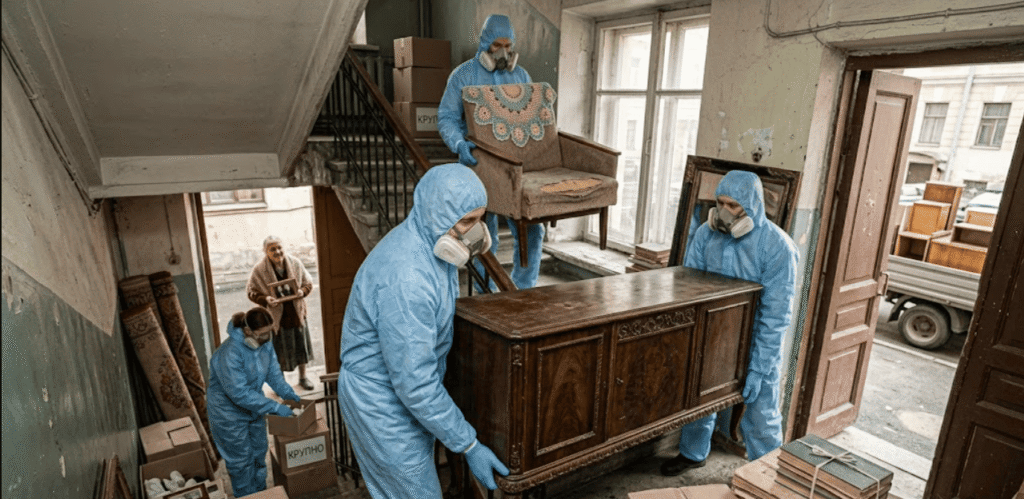 Уборка бабушатника в Минске